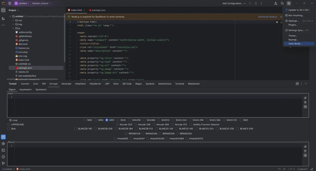 Интеллектуальная среда разработки JetBrains RustRover 2026.1.4 by IDE`a — изображение 1