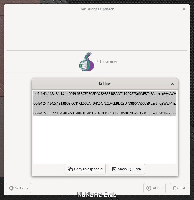 Интернет безопасность Tor Bridges Updater 0.1.5 Portable — изображение 1