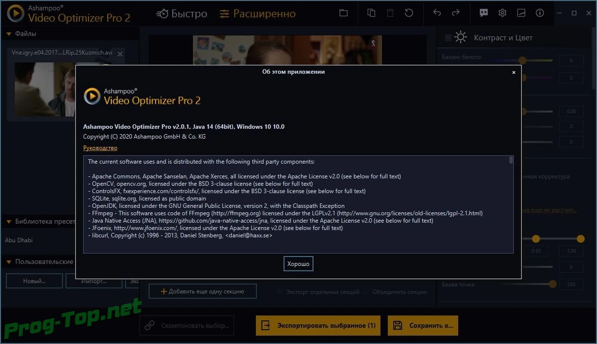 Исправление видео - Ashampoo Video Optimizer Pro 2.0.1 RePack (& Portable) by elchupacabra — изображение 1
