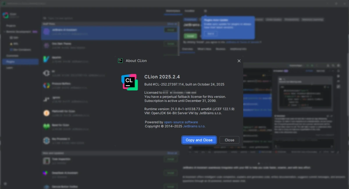 JetBrains CLion 2025.2.4 by IDE`a — изображение 1