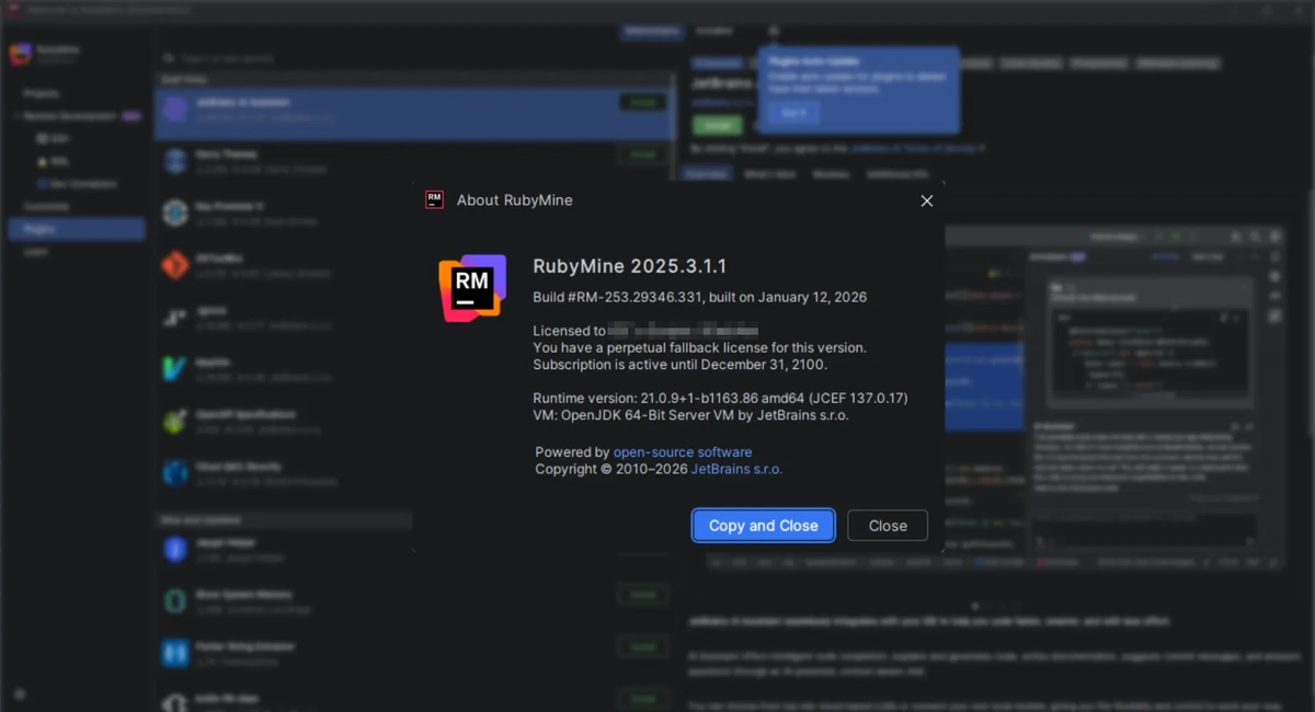 JetBrains RubyMine 2025.3.1.1 (x64-arm64) by IDE`a — изображение 1