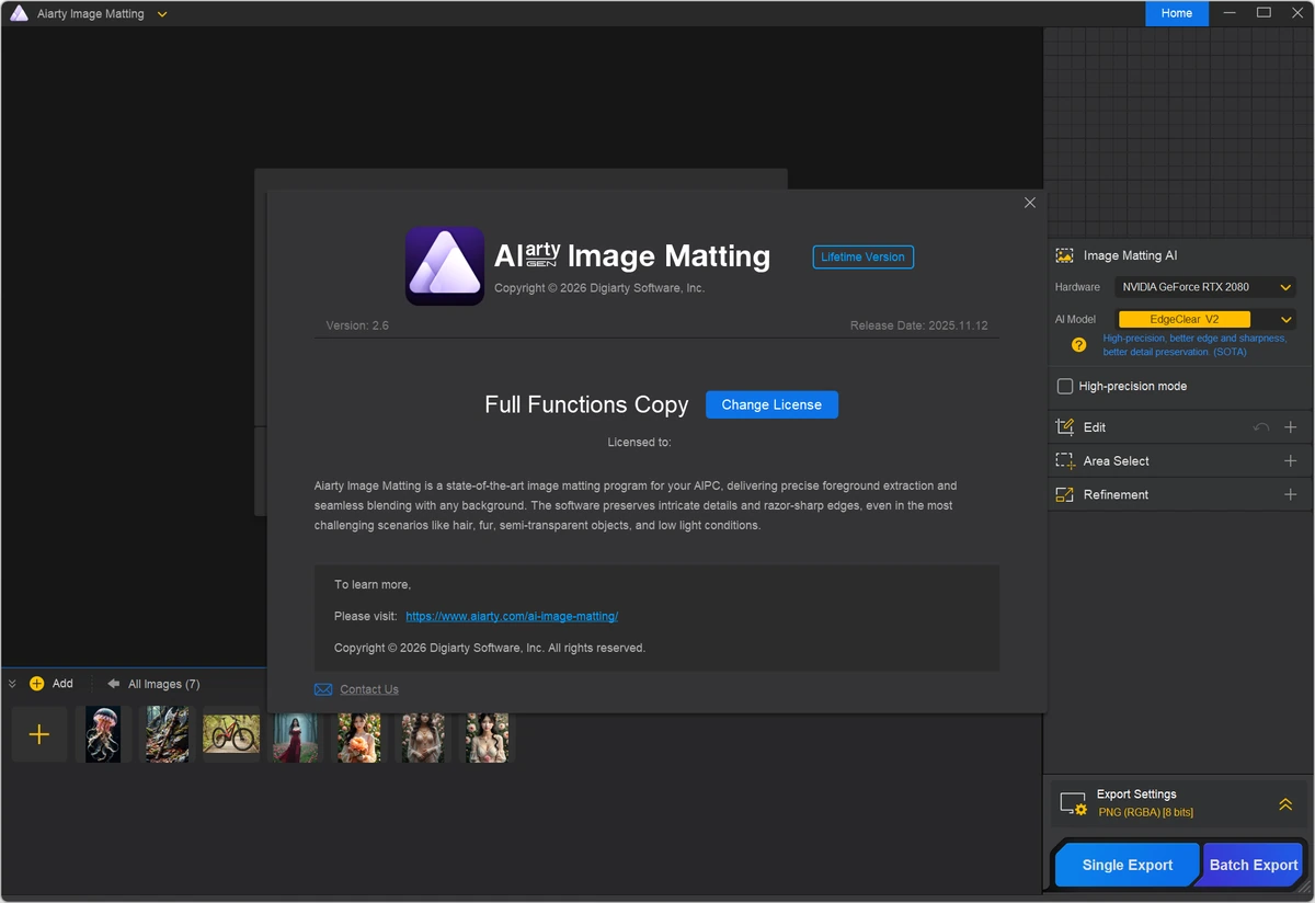 Aiarty Image Matting 2.6 — изображение 1
