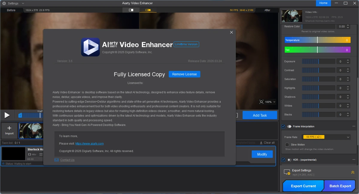 Digiarty AIArty Video Enhancer 3.6 by elchupacabra — изображение 1