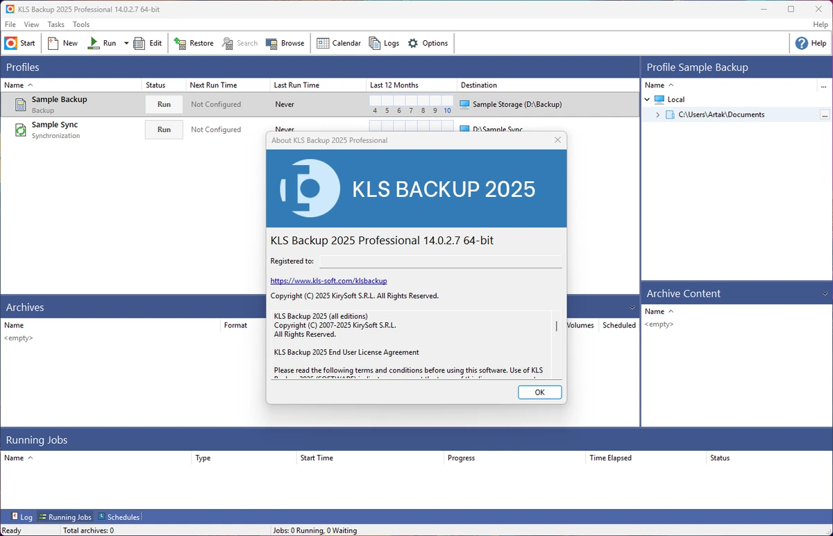KLS Backup 2025 Professional 14.0.2.7 — изображение 1