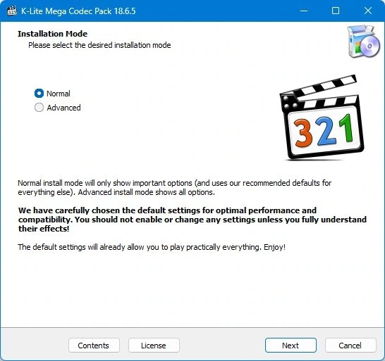 Кодеки для Windows K-Lite Codec Pack 18.6.5 Mega/Full/Standard/Basic — изображение 1