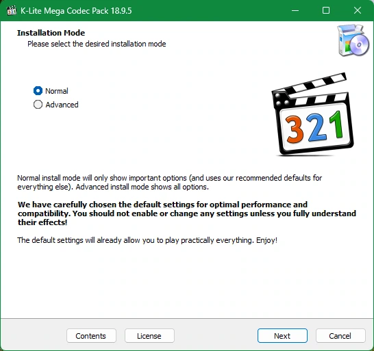 Кодеки для Windows K-Lite Codec Pack 18.9.5 Mega/Full/Standard/Basic — изображение 1