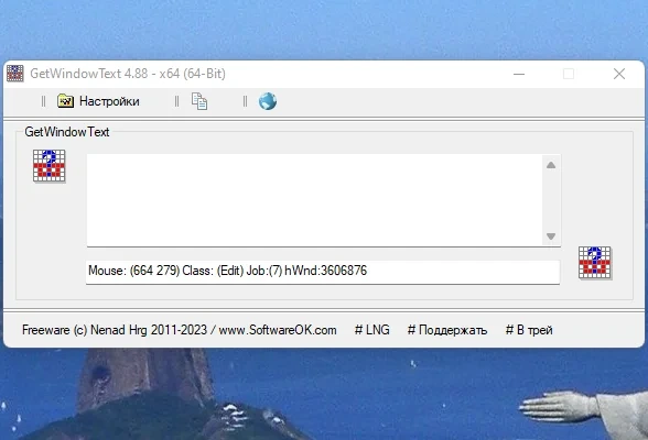 Копирование текста из любого места GetWindowText 4.88 Portable — изображение 1