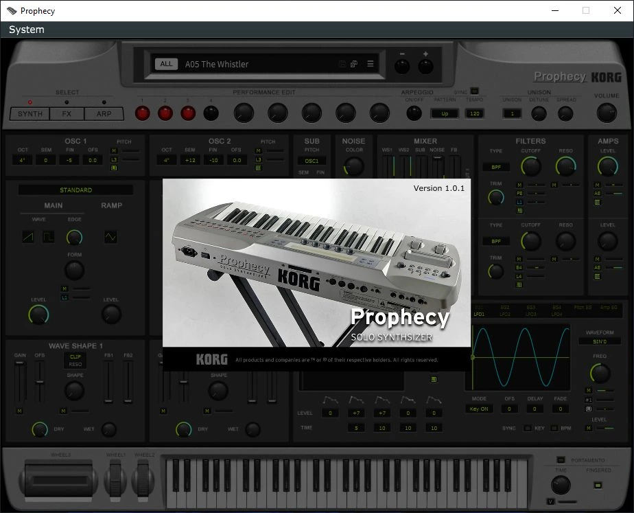 KORG - Prophecy 1.0.1 STANDALONE, VSTi, AAX (x64) — изображение 1