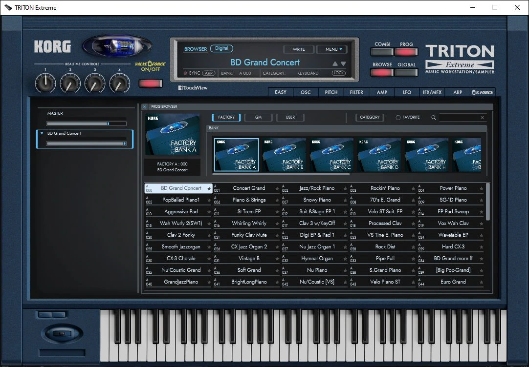 KORG - TRITON Extreme 1.0.1 STANDALONE, VSTi, AAX (x64) — изображение 1
