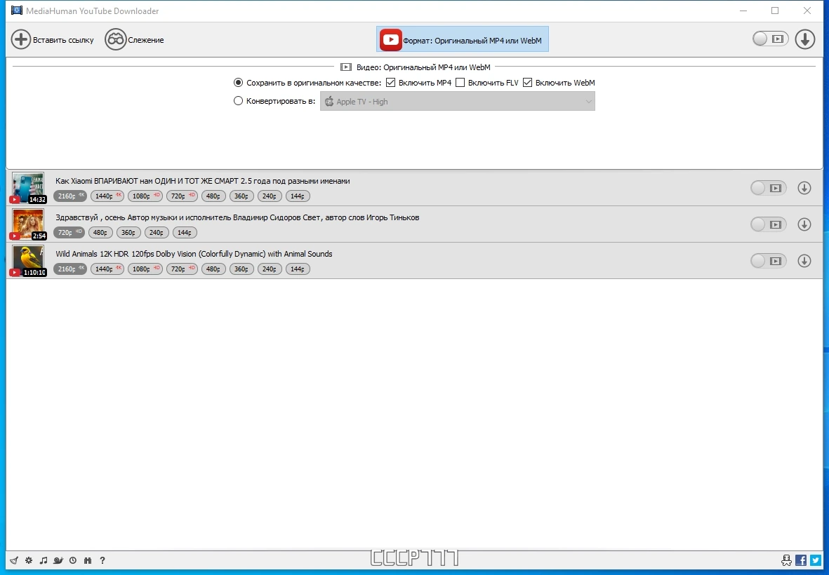 Легкая загрузка видео - MediaHuman YouTube Downloader 3.9.9.85 (1509) by elchupacabra — изображение 1