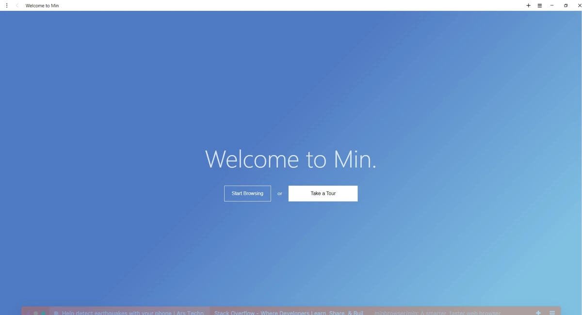 Легкий браузер Min Browser 1.34.0 + standalone — изображение 1