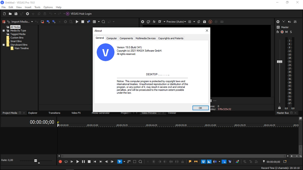 MAGIX Vegas Pro 19.0.0.341 (x64) — изображение 1