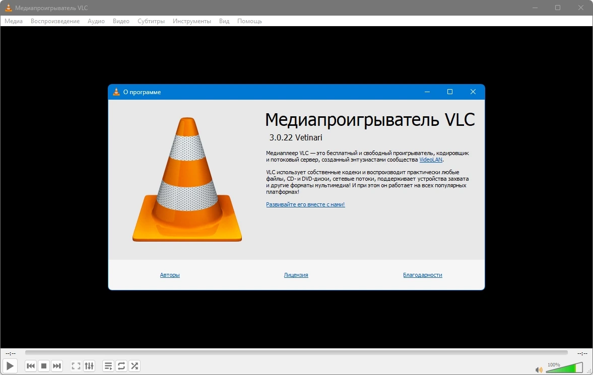 Медиацентр-проигрыватель VLC Media Player 3.0.22 + Portable — изображение 1