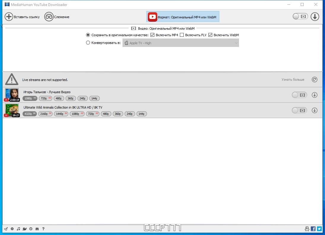MediaHuman YouTube Downloader загрузчик видео с Ютуба 3.9.9.85 (1309) by elchupacabra — изображение 1