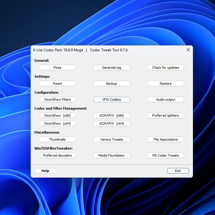 K-Lite Codec Pack Update 19.6.9 — изображение 1