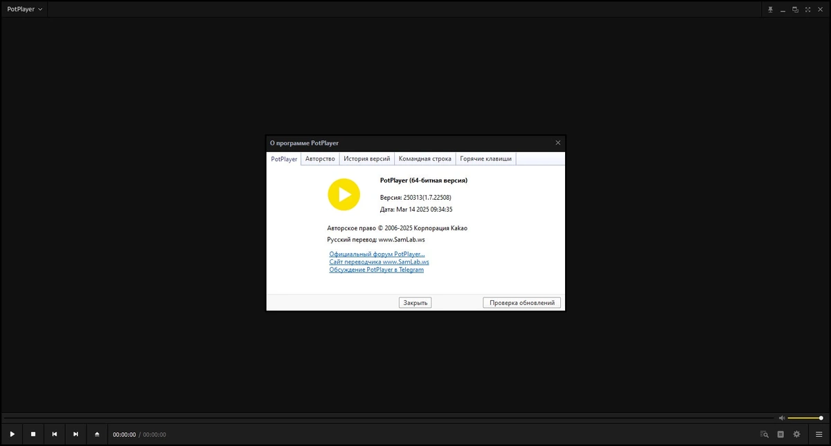 Медиаплеер для Windows PotPlayer 250313 (1.7.22508) — изображение 1