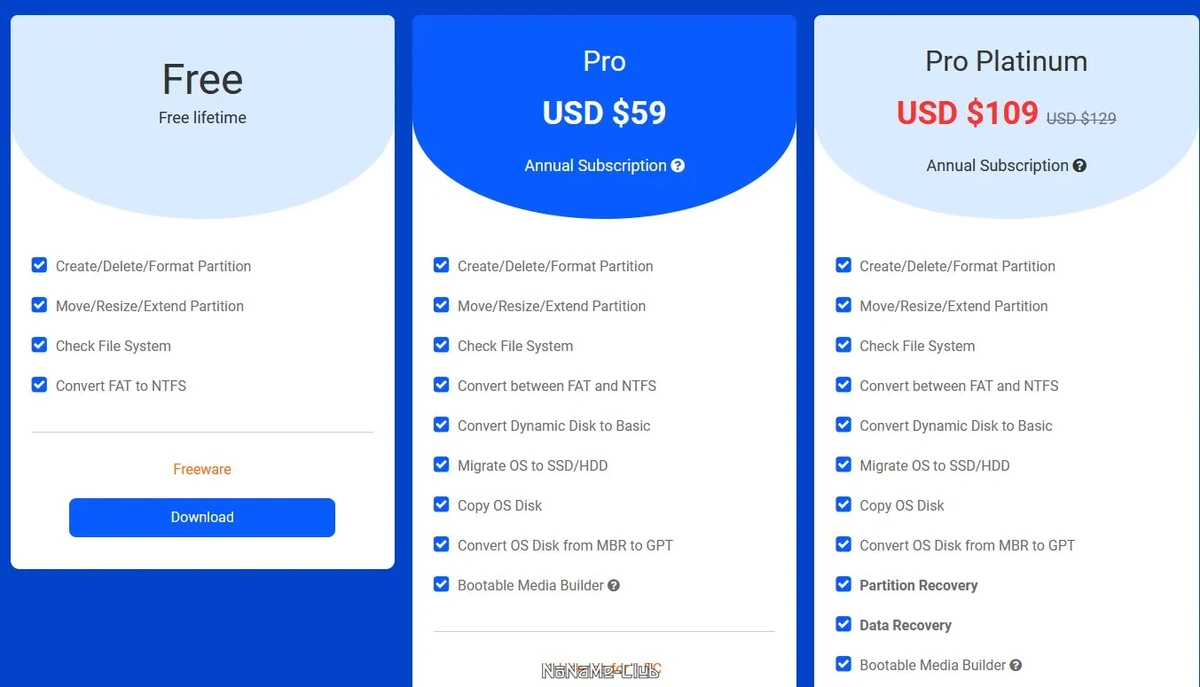 Менеджер жесткого диска MiniTool Partition Wizard Free 12.7 — изображение 1