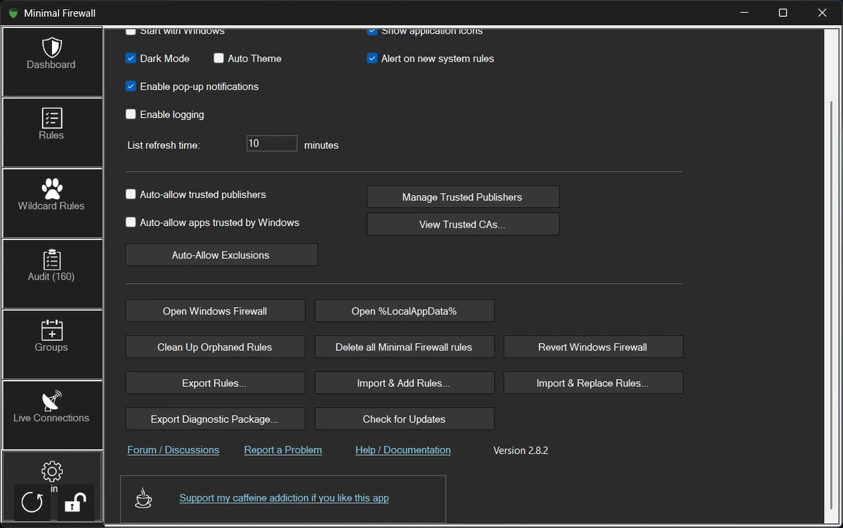 Minimal Firewall 2.8.2 Portable — изображение 1