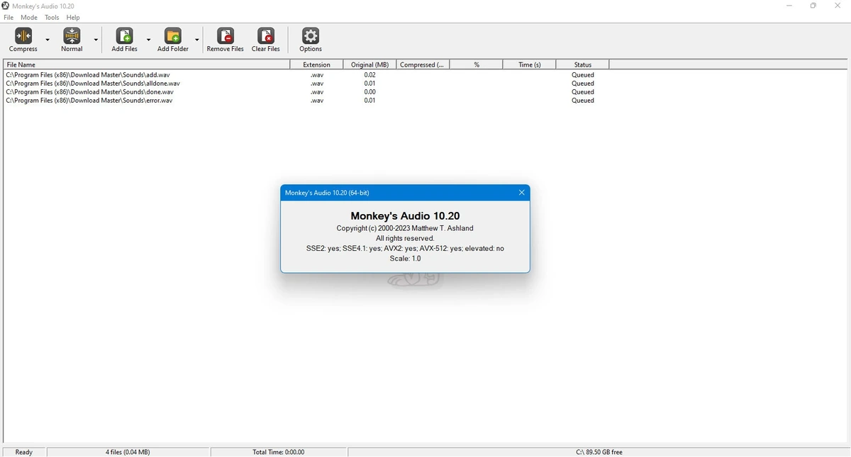 Monkey''s Audio оцифровка звука 10.20 — изображение 1