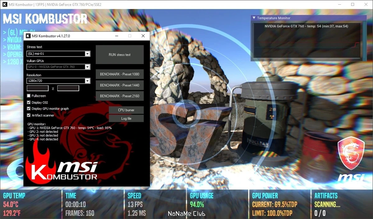 MSI Kombustor 4.1.27.0 — изображение 1