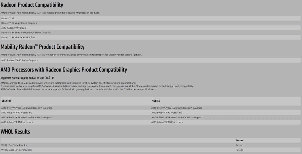 AMD Radeon Software Adrenalin Edition 24.3.1 WHQL (GCN 4/5 - Polaris/Vega) — изображение 1