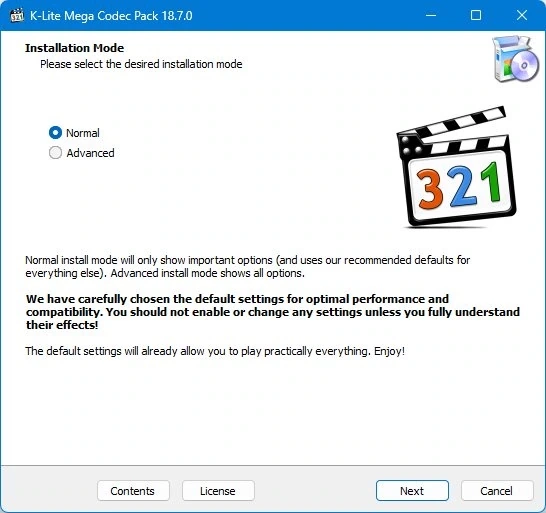 Мультимедиа кодеки K-Lite Codec Pack 18.7.0 Mega/Full/Standard/Basic — изображение 1