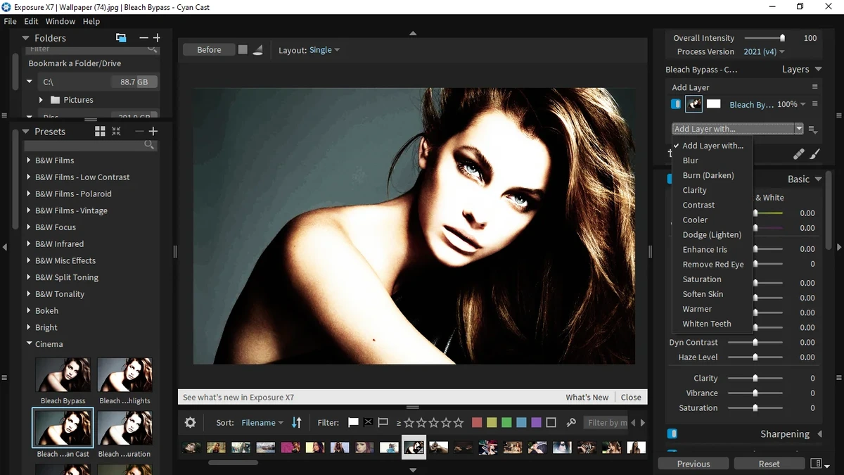 Настройка фотографий Exposure X7 7.1.7.2 — изображение 1