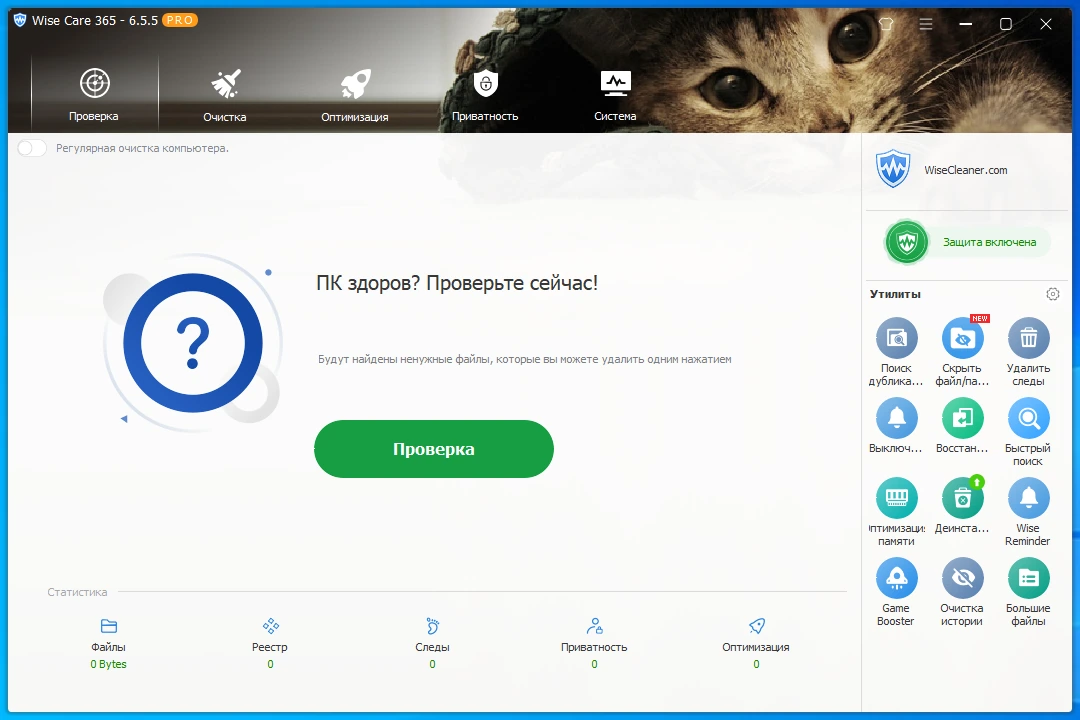 Настройка ПК Wise Care 365 Pro 6.5.5.628 by elchupacabra — изображение 1