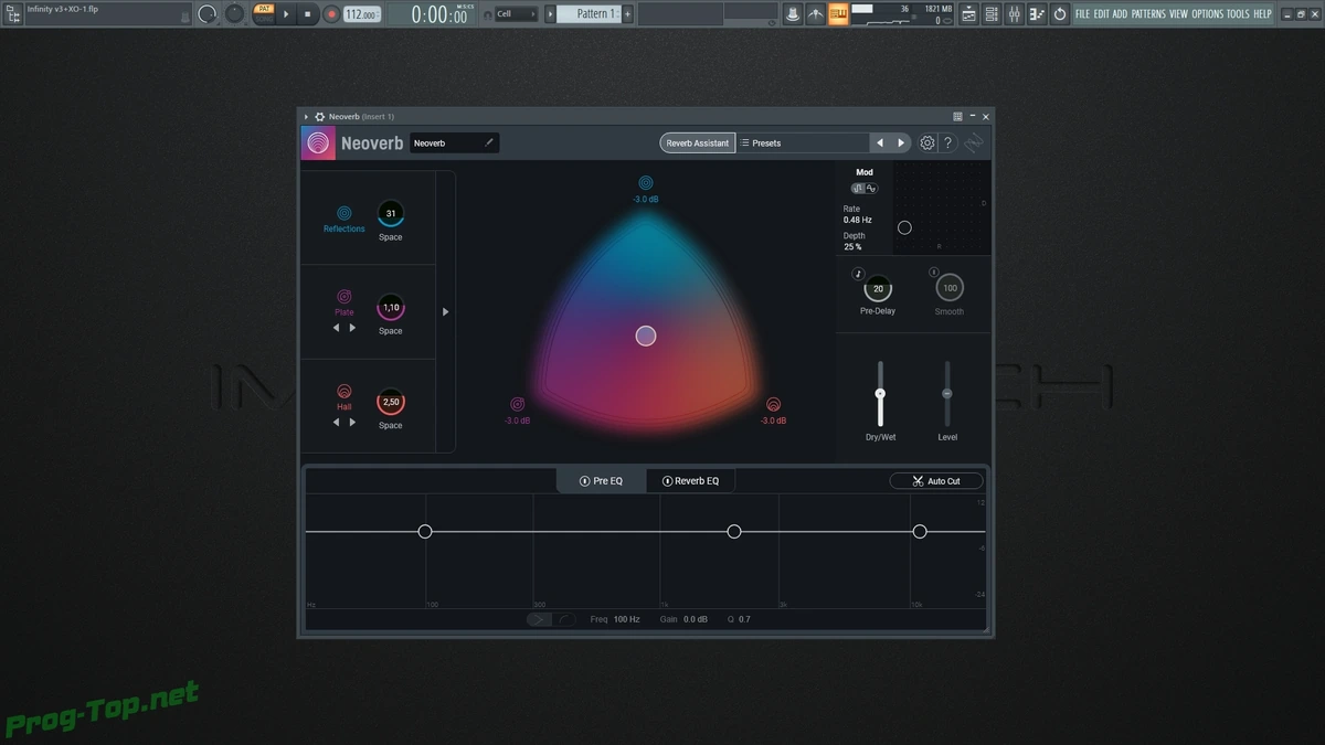 Настройка реверберации - iZotope - Neoverb 1.0.0 VST, VST3, AAX (x64) RePack by R2R — изображение 1