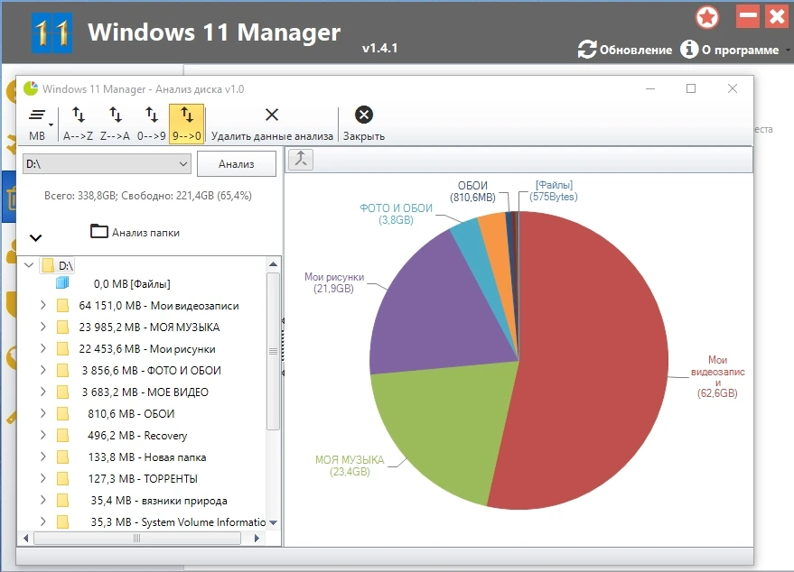 Настройка системы Windows 11 Manager 1.4.1 Repack + Portable by KpoJIuK — изображение 1