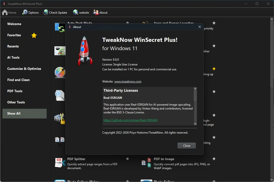 Настройка Windows TweakNow WinSecret Plus! 8.8.0 by elchupacabra — изображение 1