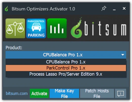 Настройка параметров процессора Bitsum ParkControl Pro 5.5.3.4 — изображение 1