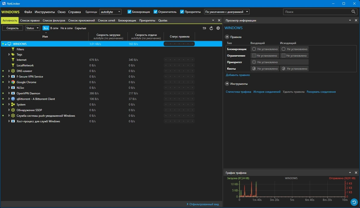 NetLimiter 5.3.14.0 RePack by elchupacabra — изображение 1