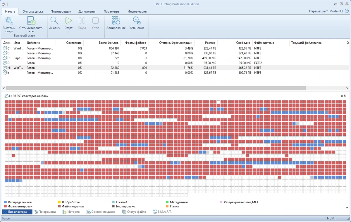 O&O Defrag обслуживание жестких дисков Professional 28.0 Build 10014 RePack by KpoJIuK — изображение 1