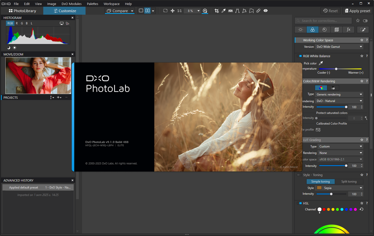 Обработка и исправление фотоснимков DxO PhotoLab 9.1.0 Build 488 — изображение 1