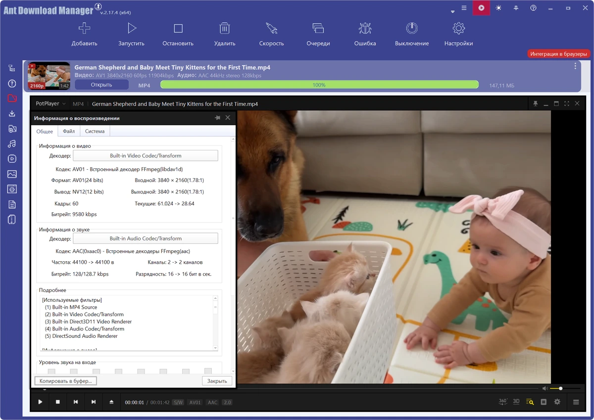 Ant Download Manager 2.17.4 Build 96212 + Portable — изображение 1