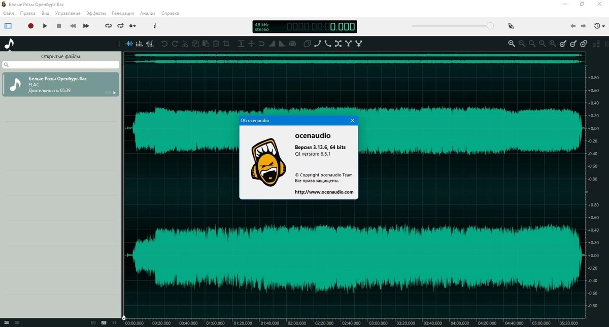 Ocenaudio 3.13.6 + Portable — изображение 1
