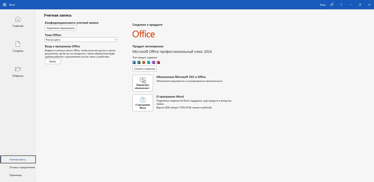 Офисный пакет Office 2024 Professional Plus 16.0.17928.20148 — изображение 1