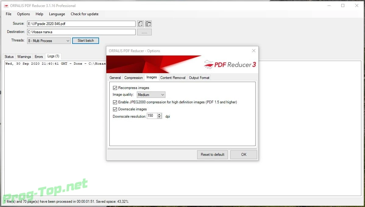 ORPALIS PDF Reducer сжатие PDF документов Professional 3.1.16 RePack (& Portable) by elchupacabra — изображение 1