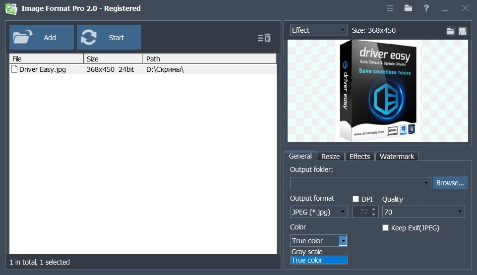 Пакетное преобразование изображений Image Format Pro 2.0.0.0 Полная + Портативная версии by elchupacabra — изображение 1