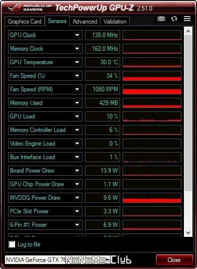 Параметры видеокарты - GPU-Z 2.51.0 + ASUS_ROG Portable — изображение 1