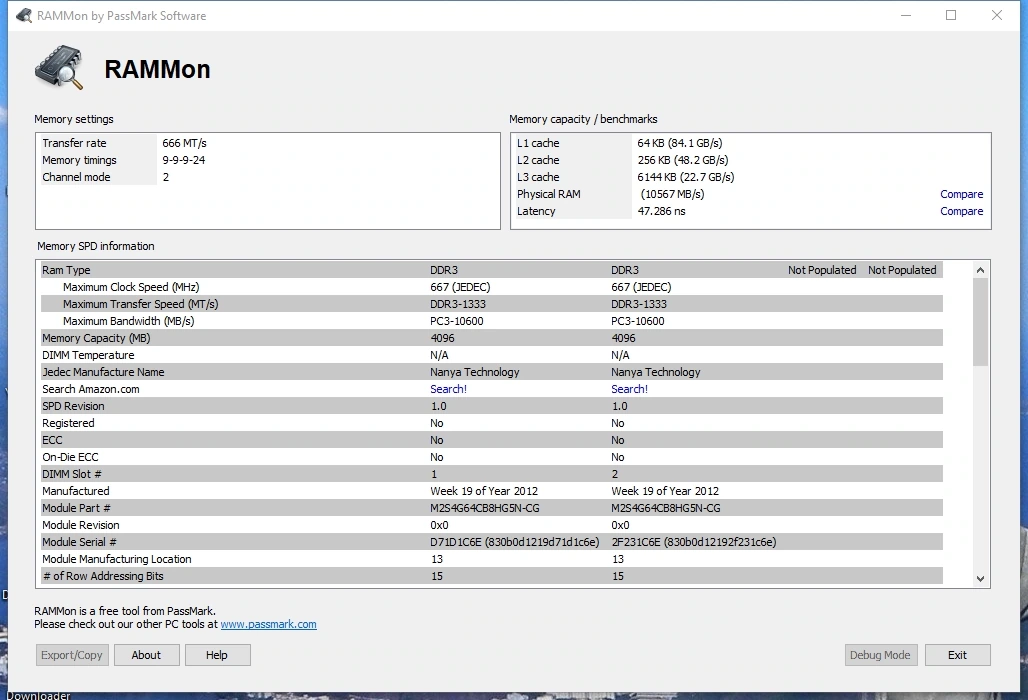 PassMark RAMMon 3.2 Build 1000 — изображение 1