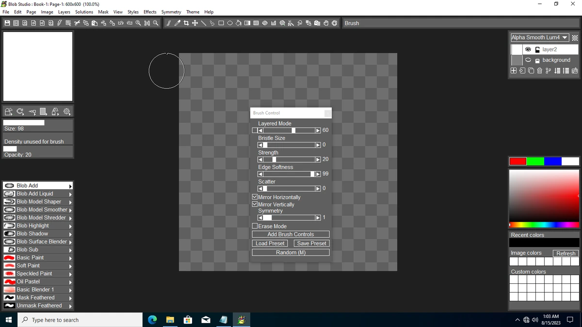 Pixarra TwistedBrush Blob Studio 5.04 — изображение 1