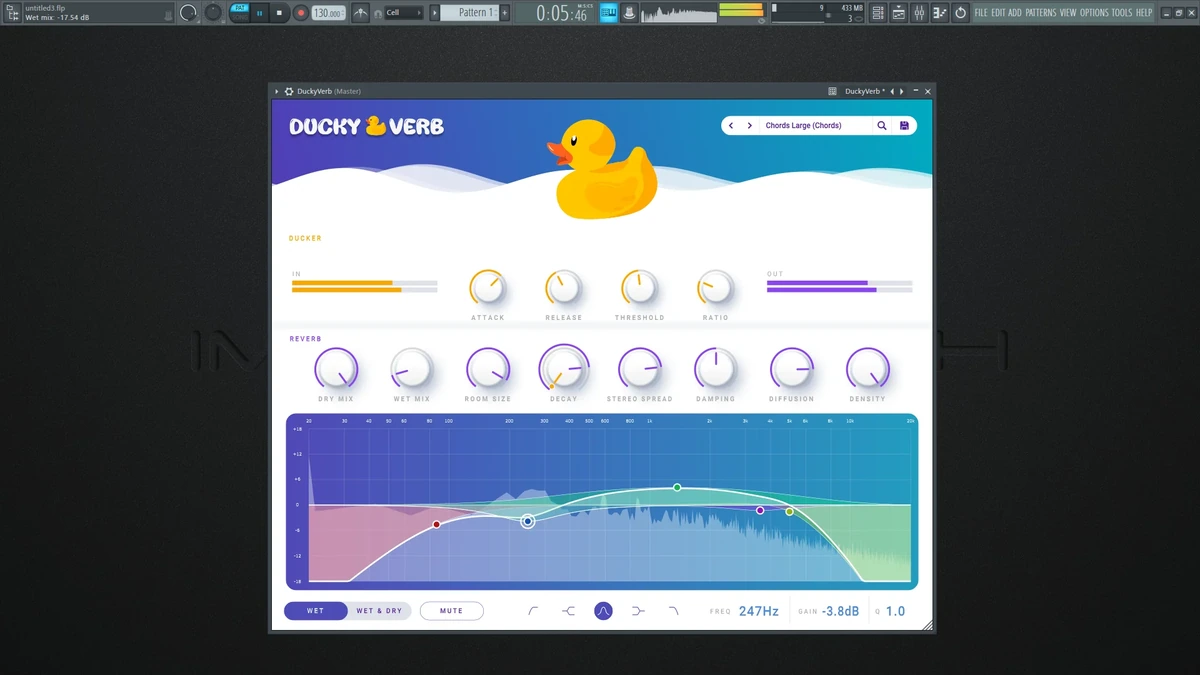 Плагин для реверберации Parametric - Ducky Verb 1.0.0 VST 3 (x64) RePack by MOCHA — изображение 1