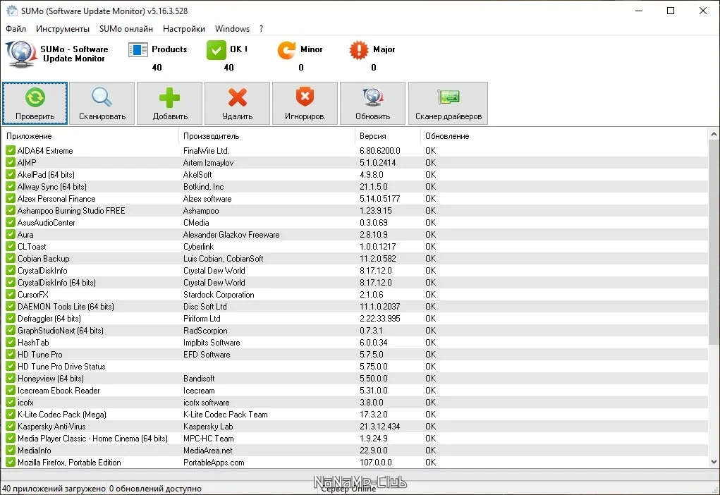 Поддержка программ в актуальном состоянии - SUMo Pro 5.16.3.528 + Portable (акция) — изображение 1