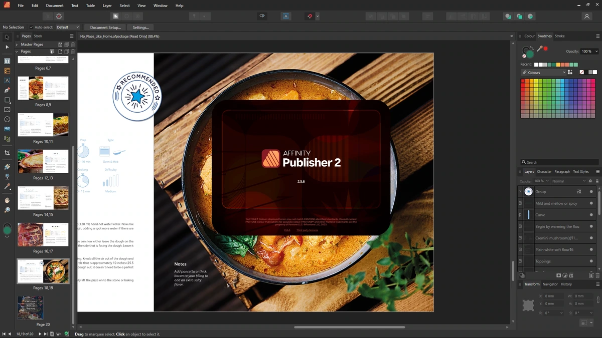 Подготовка документов к публикации Serif Affinity Publisher 2.5.6.2887 by elchupacabra — изображение 1