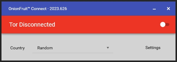 Подключение к сети тор OnionFruit Connect 2023.626 — изображение 1