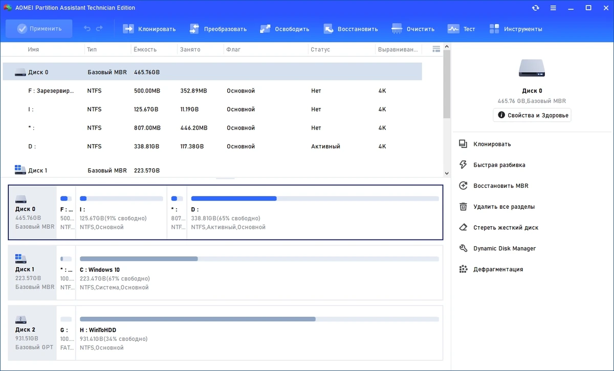 AOMEI Partition Assistant Technician Edition 10.3.1 Полная + Портативная версии by elchupacabra — изображение 1