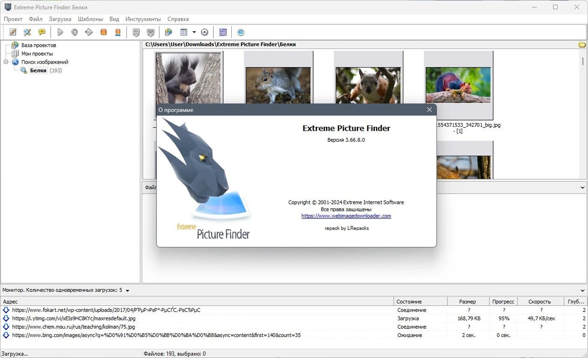 Поиск картинок по ключевым словам - Extreme Picture Finder 3.66.8.0 Полная + Портативная версии by elchupacabra — изображение 1