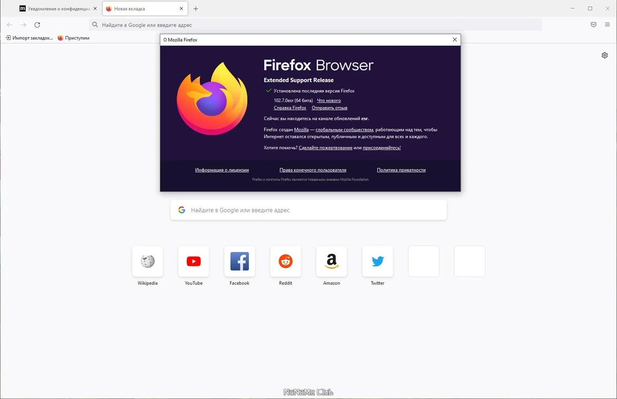 Портативный интернет обозреватель - Firefox Browser ESR 102.7.0 Portable by PortableApps — изображение 2